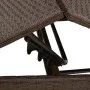 Liegestuhl mit braunem Kunststoff-Rattankissen. von , Liegen - Ref: Foro24-4002702, Preis: 144,21 €, Rabatt: %