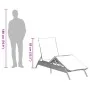 Liegestuhl mit braunem Kunststoff-Rattankissen. von , Liegen - Ref: Foro24-4002702, Preis: 144,21 €, Rabatt: %