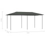 Cenador gris antracita 3x6x2,6 m 160 g/m² de vidaXL, Carpas y cenadores - Ref: Foro24-313622, Precio: 174,63 €, Descuento: %