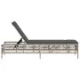 Tumbona con cojín ratán sintético gris claro de , Tumbonas - Ref: Foro24-4002742, Precio: 143,24 €, Descuento: %