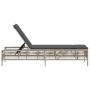 Tumbona con cojín ratán sintético gris claro de , Tumbonas - Ref: Foro24-4002742, Precio: 145,91 €, Descuento: %