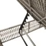 Tumbona con cojín ratán sintético gris claro de , Tumbonas - Ref: Foro24-4002742, Precio: 143,24 €, Descuento: %