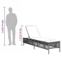 Tumbona con cojín ratán sintético gris claro de , Tumbonas - Ref: Foro24-4002742, Precio: 143,24 €, Descuento: %