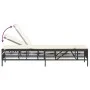 Liegestuhl mit schwarzem Kunststoff-Rattankissen von , Liegen - Ref: Foro24-4002737, Preis: 140,77 €, Rabatt: %