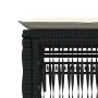 Liegestuhl mit schwarzem Kunststoff-Rattankissen von , Liegen - Ref: Foro24-4002737, Preis: 140,77 €, Rabatt: %