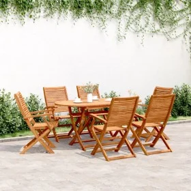 Sillas jardín reclinables 6 uds madera maciza acacia 57x66x95cm de , Sillas de jardín - Ref: Foro24-3214475, Precio: 402,70 €...