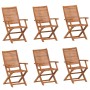 Sillas jardín reclinables 6 uds madera maciza acacia 57x66x95cm de , Sillas de jardín - Ref: Foro24-3214475, Precio: 416,85 €...