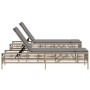 Tumbonas con cojines 2 unidades ratán sintético beige de , Tumbonas - Ref: Foro24-3261599, Precio: 298,05 €, Descuento: %