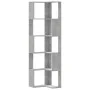 Estantería esquina 5 niveles madera gris hormigón 50x50x179 cm de , Librerías y estanterías - Ref: Foro24-852585, Precio: 81,...