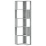 Estantería de esquina 5 niveles madera gris Sonoma 50x50x179 cm de , Librerías y estanterías - Ref: Foro24-852587, Precio: 83...