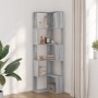 Estantería de esquina 5 niveles madera gris Sonoma 50x50x179 cm de , Librerías y estanterías - Ref: Foro24-852587, Precio: 83...