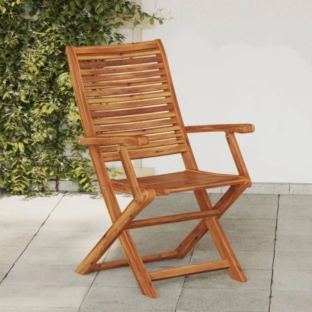 Sillas plegables jardín y reposabrazo 2uds madera maciza acacia de , Sillas de jardín - Ref: Foro24-367698, Precio: 137,47 €,...