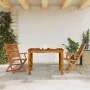 Sillas plegables jardín y reposabrazo 2uds madera maciza acacia de , Sillas de jardín - Ref: Foro24-367698, Precio: 137,47 €,...