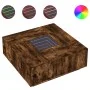 Mesa de centro con Infinity LED roble ahumado 100x100x40 cm by , Coffee table - Ref: Foro24-3284046, Price: 204,33 €, Discoun...