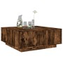 Mesa de centro con Infinity LED roble ahumado 100x100x40 cm de , Mesas de centro - Ref: Foro24-3284046, Precio: 211,94 €, Des...