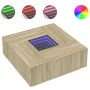 Mesa de centro con Infinity LED roble Sonoma 100x100x40 cm de , Mesas de centro - Ref: Foro24-3284044, Precio: 172,46 €, Desc...