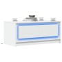 Mesa de centro con luces LED madera ingeniería blanca de , Mesas de centro - Ref: Foro24-851984, Precio: 91,78 €, Descuento: %