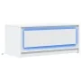 Mesa de centro con luces LED madera ingeniería blanca de , Mesas de centro - Ref: Foro24-851984, Precio: 90,79 €, Descuento: %