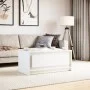 Mesa de centro con luces LED madera ingeniería blanca de , Mesas de centro - Ref: Foro24-851984, Precio: 90,79 €, Descuento: %