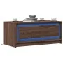 Mesa de centro con luces LED madera de ingeniería marrón roble de , Mesas de centro - Ref: Foro24-851990, Precio: 98,98 €, De...