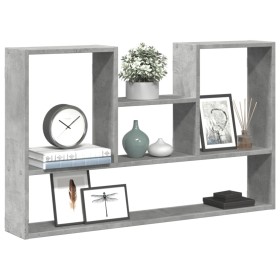 Estantería de pared madera ingeniería gris hormigón 99x15x60 cm de , Estantes y estanterías - Ref: Foro24-853239, Precio: 42,...
