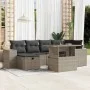 Set de sofás de jardín 7 pzas con cojines ratán PE gris claro by , Garden sets - Ref: Foro24-3275302, Price: 543,94 €, Discou...