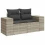 Set de sofás de jardín 7 pzas con cojines ratán PE gris claro by , Garden sets - Ref: Foro24-3275302, Price: 543,94 €, Discou...