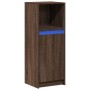 Aparador con LED madera ingeniería marrón roble 38x34x100 cm de , Aparadores - Ref: Foro24-852172, Precio: 56,63 €, Descuento: %