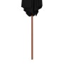 Sombrilla de jardín con palo de madera negra 270 cm de vidaXL, Sombrillas - Ref: Foro24-313762, Precio: 68,91 €, Descuento: %