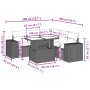 Set de sofás de jardín 6 pzas y cojines ratán sintético gris de , Conjuntos de jardín - Ref: Foro24-3269162, Precio: 473,57 €...