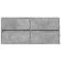 Mueble de TV de pared con luces LED gris hormigón 100x31x45 cm de , Muebles TV - Ref: Foro24-852295, Precio: 73,46 €, Descuen...