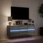 Mueble de TV de pared con luces LED gris Sonoma 130x31x45 cm de , Muebles TV - Ref: Foro24-852304, Precio: 100,41 €, Descuent...
