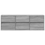 Mueble de TV de pared con luces LED gris Sonoma 130x31x45 cm de , Muebles TV - Ref: Foro24-852304, Precio: 101,74 €, Descuent...