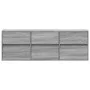 Mueble de TV de pared con luces LED gris Sonoma 130x31x45 cm de , Muebles TV - Ref: Foro24-852304, Precio: 100,41 €, Descuent...
