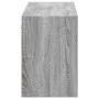Mueble de TV de pared con luces LED gris Sonoma 130x31x45 cm de , Muebles TV - Ref: Foro24-852304, Precio: 100,41 €, Descuent...