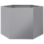 Jardinera hexagonal acero galvanizado 69x60x45 cm de , Maceteros y jardineras - Ref: Foro24-851127, Precio: 64,35 €, Descuent...