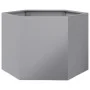 Jardinera hexagonal acero galvanizado 69x60x45 cm de , Maceteros y jardineras - Ref: Foro24-851127, Precio: 63,13 €, Descuent...