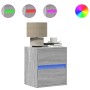Mueble de TV de pared con luces LED gris Sonoma 41x31x45 cm de , Muebles TV - Ref: Foro24-852281, Precio: 58,66 €, Descuento: %