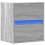 Mueble de TV de pared con luces LED gris Sonoma 41x31x45 cm de , Muebles TV - Ref: Foro24-852281, Precio: 58,66 €, Descuento: %