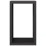 Leñero de acero negro 60x40x100 cm de , Bolsas y soportes de leña - Ref: Foro24-850989, Precio: 119,08 €, Descuento: %