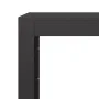 Leñero de acero negro 60x40x100 cm de , Bolsas y soportes de leña - Ref: Foro24-850989, Precio: 119,08 €, Descuento: %
