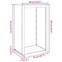 Leñero acero galvanizado 60x40x100 cm de , Bolsas y soportes de leña - Ref: Foro24-850994, Precio: 87,34 €, Descuento: %