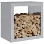 Leñero acero galvanizado 60x40x60 cm de , Bolsas y soportes de leña - Ref: Foro24-851008, Precio: 76,94 €, Descuento: %