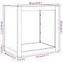 Leñero acero galvanizado 60x40x60 cm de , Bolsas y soportes de leña - Ref: Foro24-851008, Precio: 76,94 €, Descuento: %
