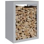 Leñero acero galvanizado 60x40x80 cm de , Bolsas y soportes de leña - Ref: Foro24-851001, Precio: 88,00 €, Descuento: %