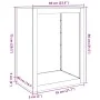 Leñero acero galvanizado 60x40x80 cm de , Bolsas y soportes de leña - Ref: Foro24-851001, Precio: 86,64 €, Descuento: %