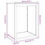 Leñero acero galvanizado 60x40x80 cm de , Bolsas y soportes de leña - Ref: Foro24-851001, Precio: 88,00 €, Descuento: %