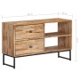 Mueble para TV de madera de teca reciclada 90x30x55 cm en Muebles TV | Comprar online en Foru.es