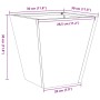 Jardinera hexagonal de acero galvanizado 30x30x30 cm de , Maceteros y jardineras - Ref: Foro24-851048, Precio: 26,00 €, Descu...
