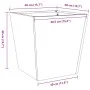 Jardinera de acero inoxidable 40x40x40 cm de , Maceteros y jardineras - Ref: Foro24-851060, Precio: 57,66 €, Descuento: %